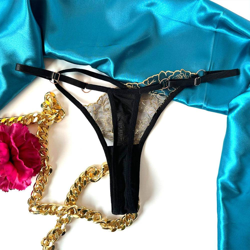 Women's Fashion Casual Letter Thong - Mubimart