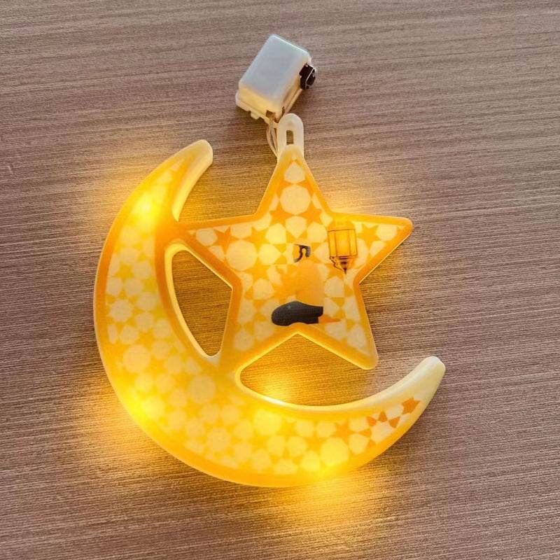 Star Moon Pendant Decorative Lamp - Mubimart