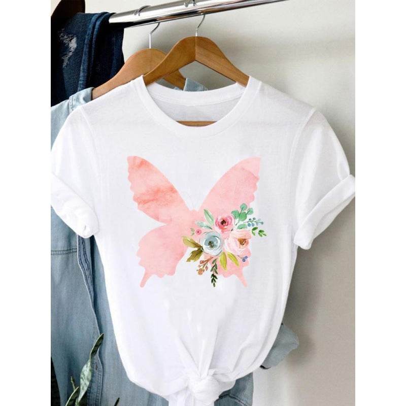 Women's Plus Size Short-sleeved T-shirt - Mubimart