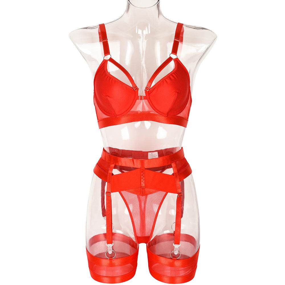 Heavy-duty Craftsmanship Complex Buckle Garter Belt - Mubimart