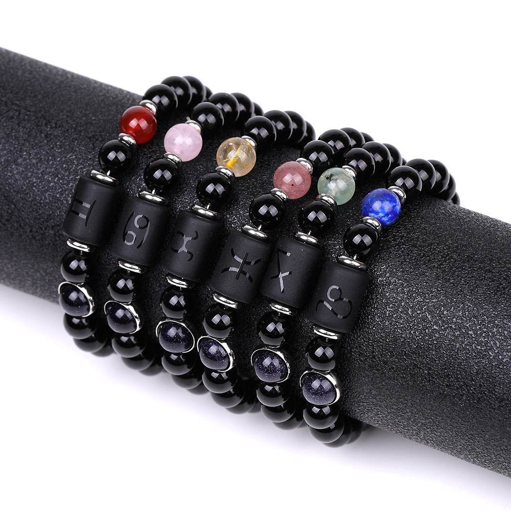 Fashion Twelve Constellations Bracelets Men - Mubimart