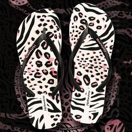 Women's Leopard Flip Flops Non-slip Slippers Summer Flip-flops Women - Mubimart