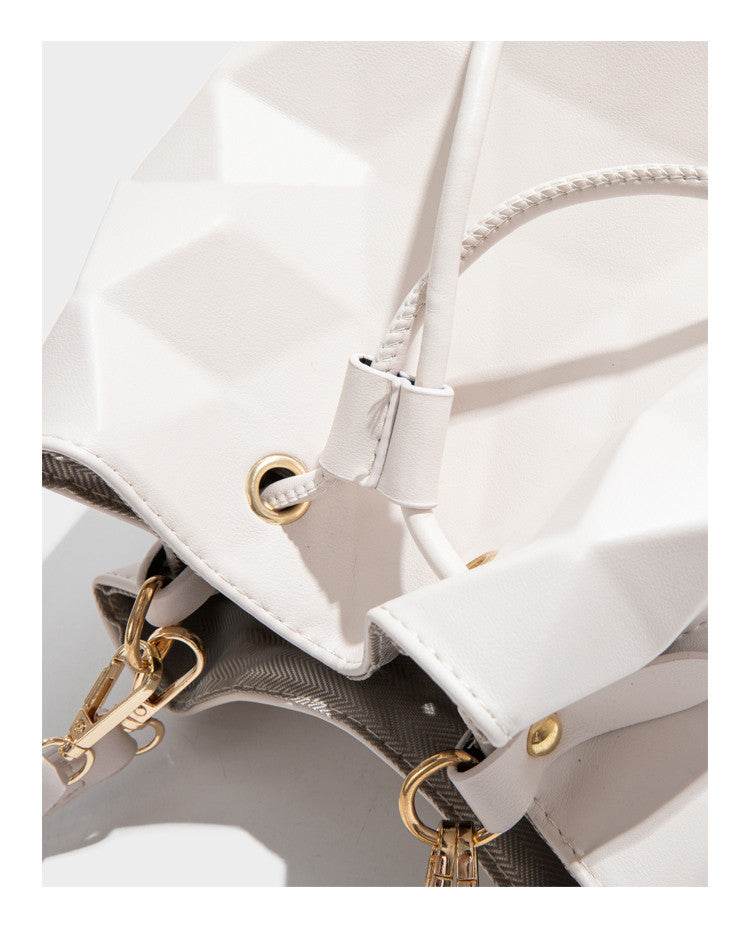 Fashion Women Laser Bucket Bag Messenger - Mubimart