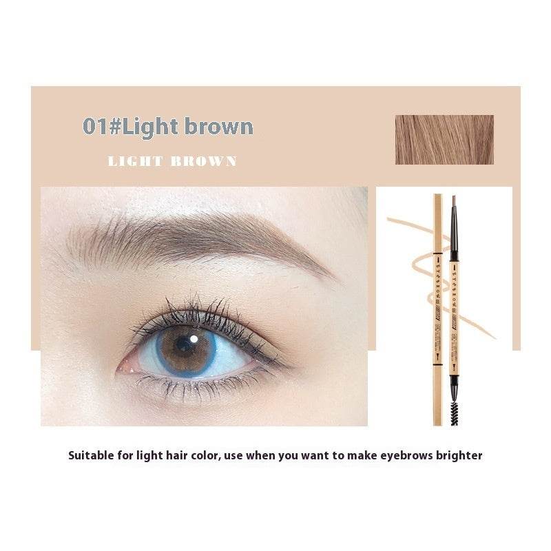 Small Gold Chopsticks Ultra-fine Eyebrow Pencil Discoloration Resistant Natural Ultra-fine - Mubimart
