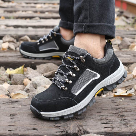 Steel Toe Anti-smash And Anti-piercing Safety Shoes - Mubimart