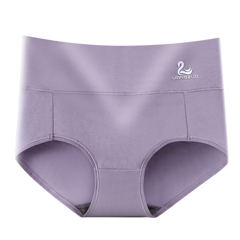 Popular High Waist Pure Cotton Women''s Underwear Swan Belly Warm Palace Large Mm Graphene Antibacterial Crotch Briefs - Mubimart -  