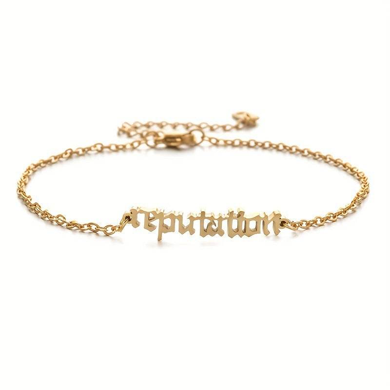 Real Gold Plating O Chain Stainless Steel Anklets - Mubimart