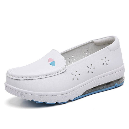 Women's Wedge Heel Comfortable Flat Work Shoes - Mubimart
