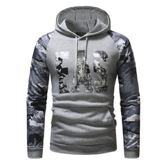 Mens Long Sleeve Camouflage Print Sweatshirt