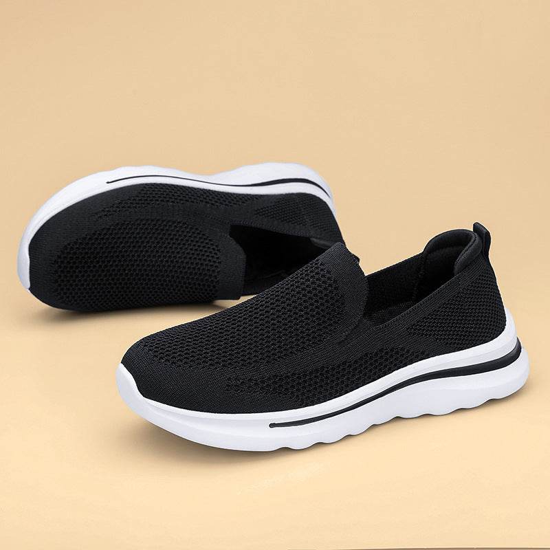 Breathable Mesh Sports Women Walking Jogging Flat Shoes - Mubimart