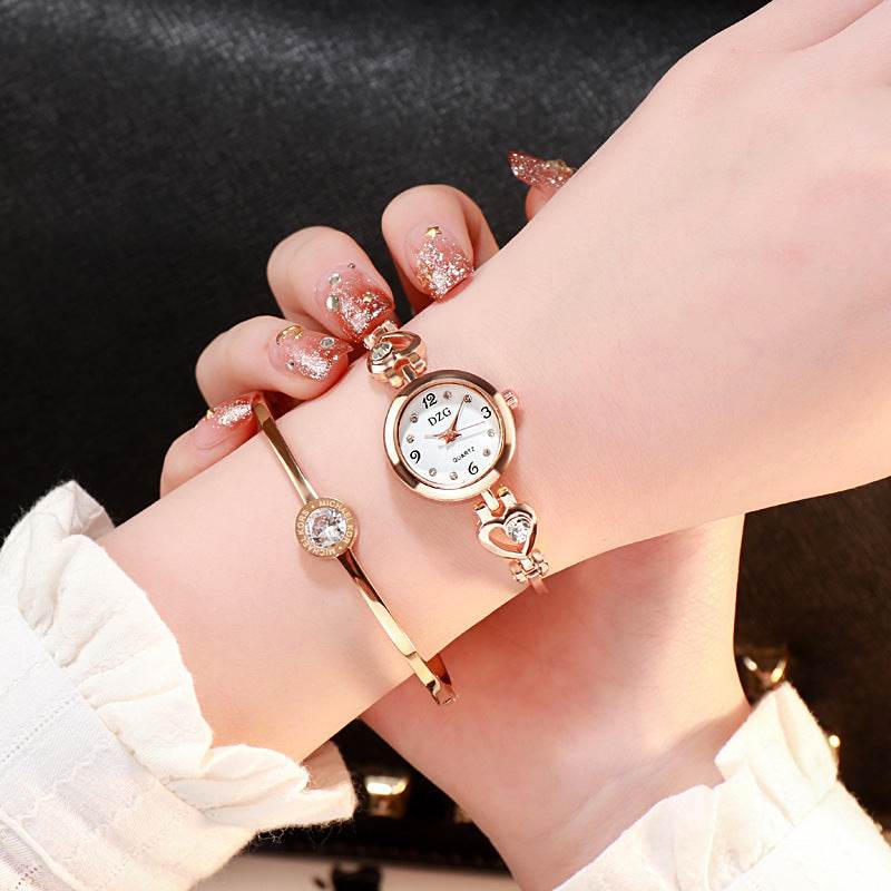 Simple Rhinestone Jewelry For Women Casual Watch - Mubimart
