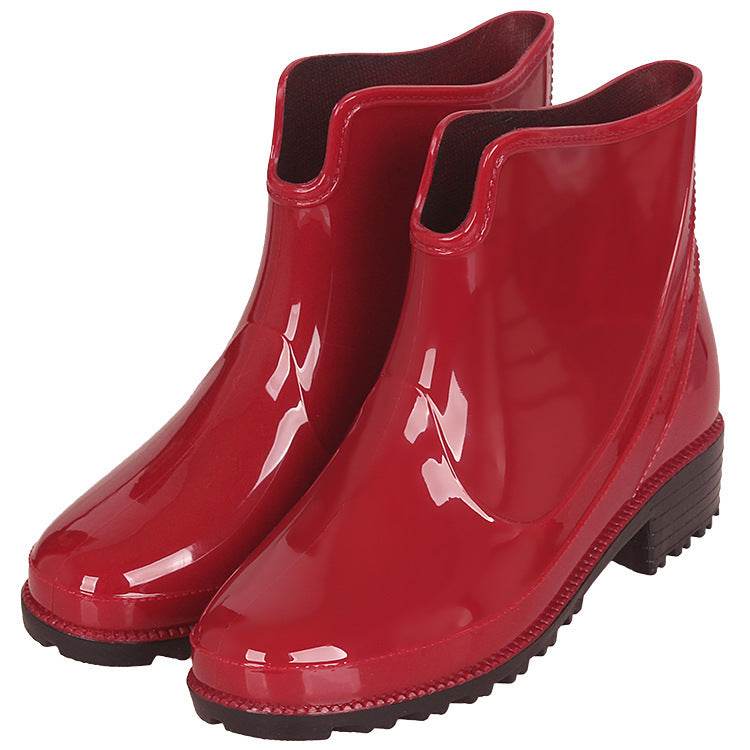 Women's Rain Boots Low-top Rain Boots Low-top Non-slip - Mubimart
