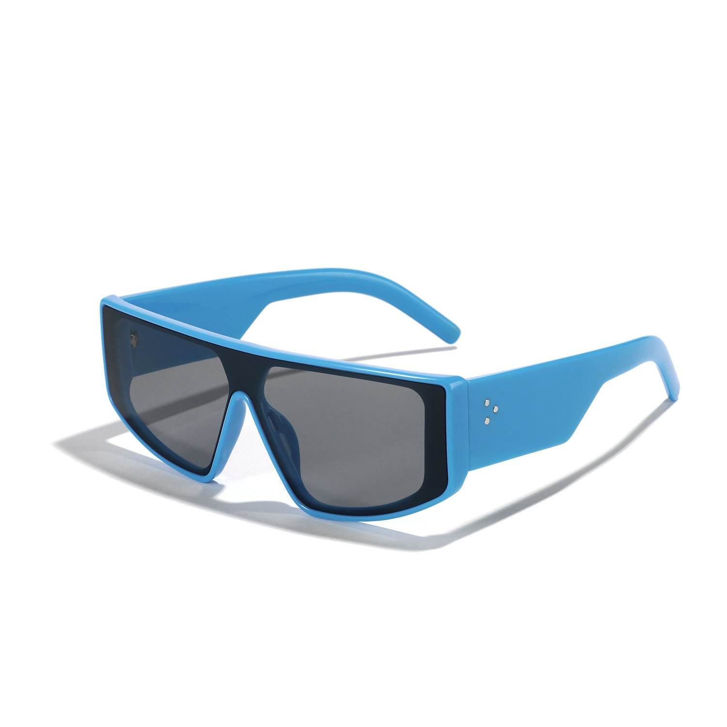Men's Oversized One-piece Sunglasses Rivet - Mubimart