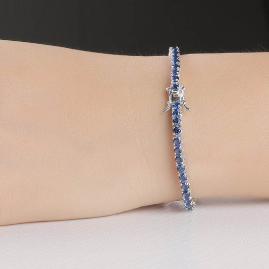 Gemstone Girls Fashion Simple Bright Silver Bracelet - Mubimart