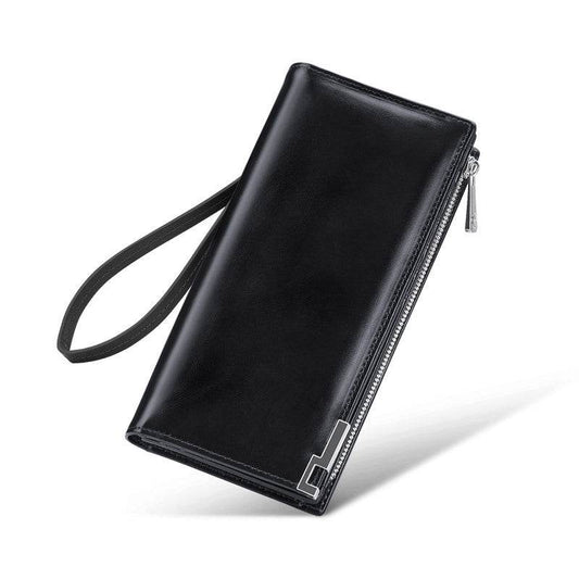 Cash Bag Cowhide Wallet Large Capacity - Mubimart