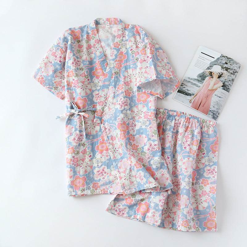 Women's Fashion Cotton Loungewear Two-piece Suit - Mubimart