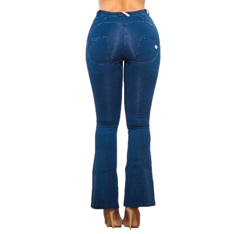 Shascullfites Melody Hot Girl Boot Cut Jeans Women Gothic Sexy Skinny Flare Pants Wide Leg Denim Jeans 2022 New - Mubimart