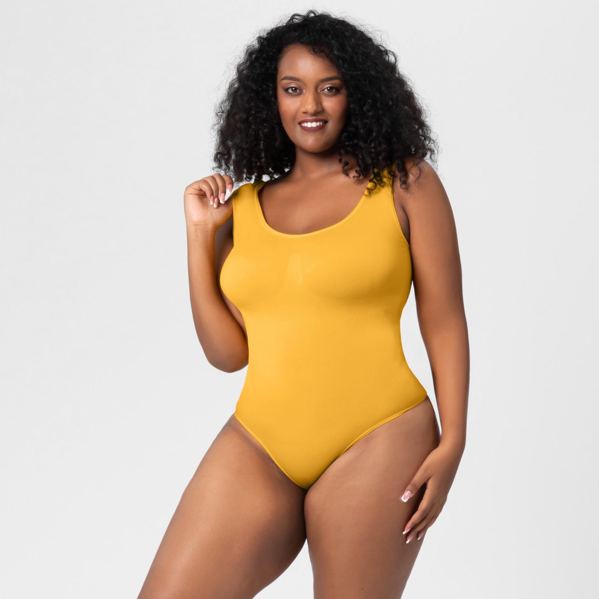 Large Seamless One Piece Bodysuit For Women - Mubimart - Bodysuits 