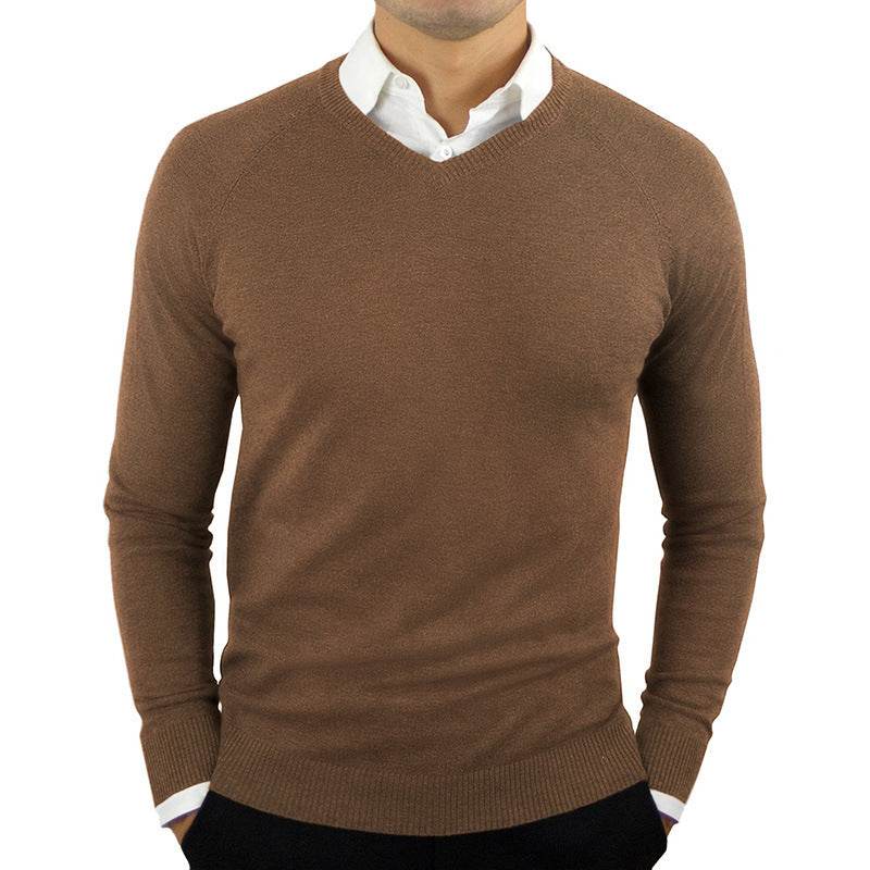 Men's Sweaters, Long-sleeved Sweaters, High-neck Bottoming Shirts - Mubimart