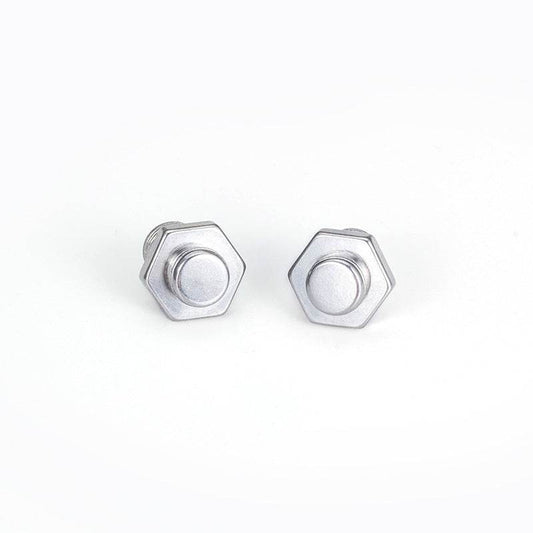 Personalized Retro Cross Screw Earrings Tide Men And Women - Mubimart