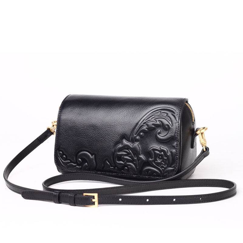 Cowhide Bag Women New Messenger Bag - Mubimart