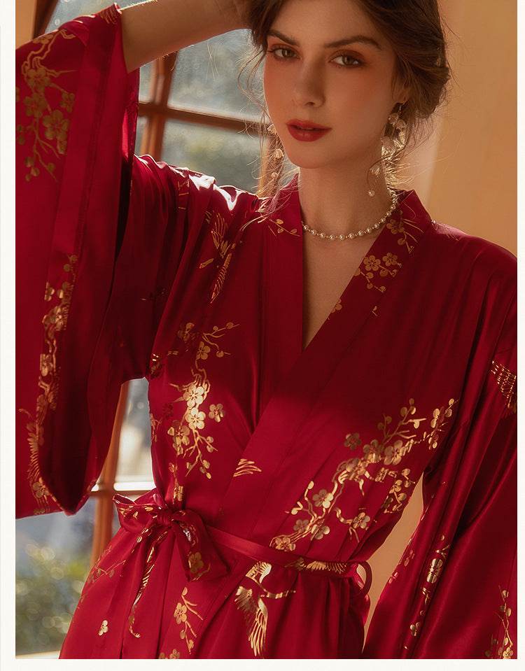 Women's Feather Nightgown Wedding - Mubimart