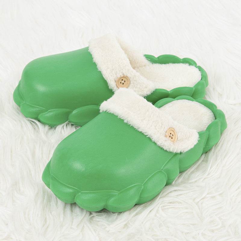 Detachable Shoes Winter Slippers For Women Waterproof Slippers - Mubimart