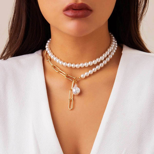 Irregular Chain Clavicle Necklace Women - Mubimart