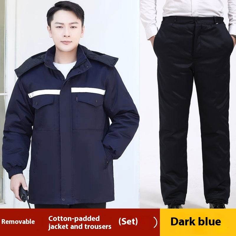 Winter Work Clothes Cotton-padded Coat For Men - Mubimart