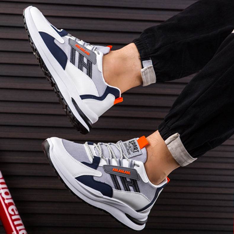 Men Sneakers White Sports Shoes Running Walking - Mubimart