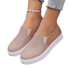 Stylish Casual Shoes Sale Plus Size Sequined Flat Women Loafers