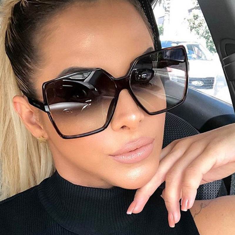 Trendy Sunglasses Fashion Men And Women Big Frame Sunglasses - Mubimart