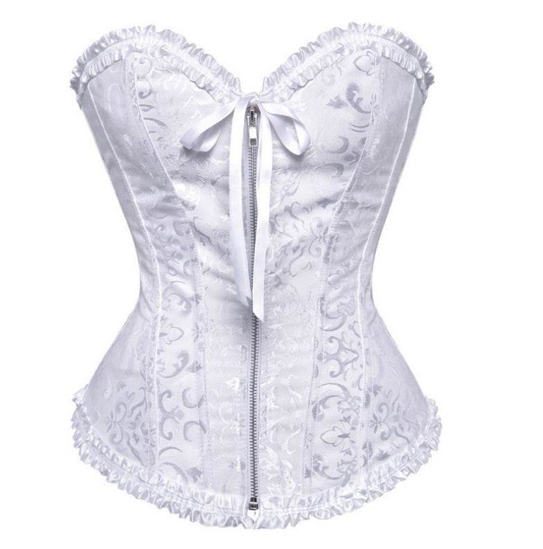 Zipper Flower Court Shaper Belly And Waist Shaping Clothes - Mubimart