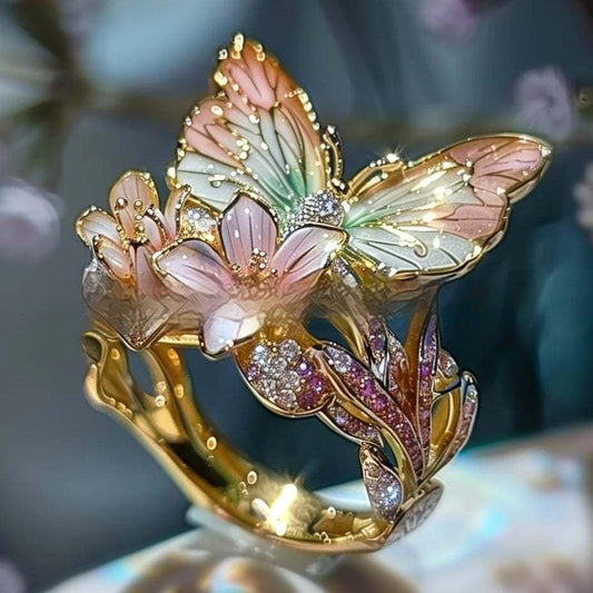 Jewelry Ring Butterfly Ring Boutique Decoration