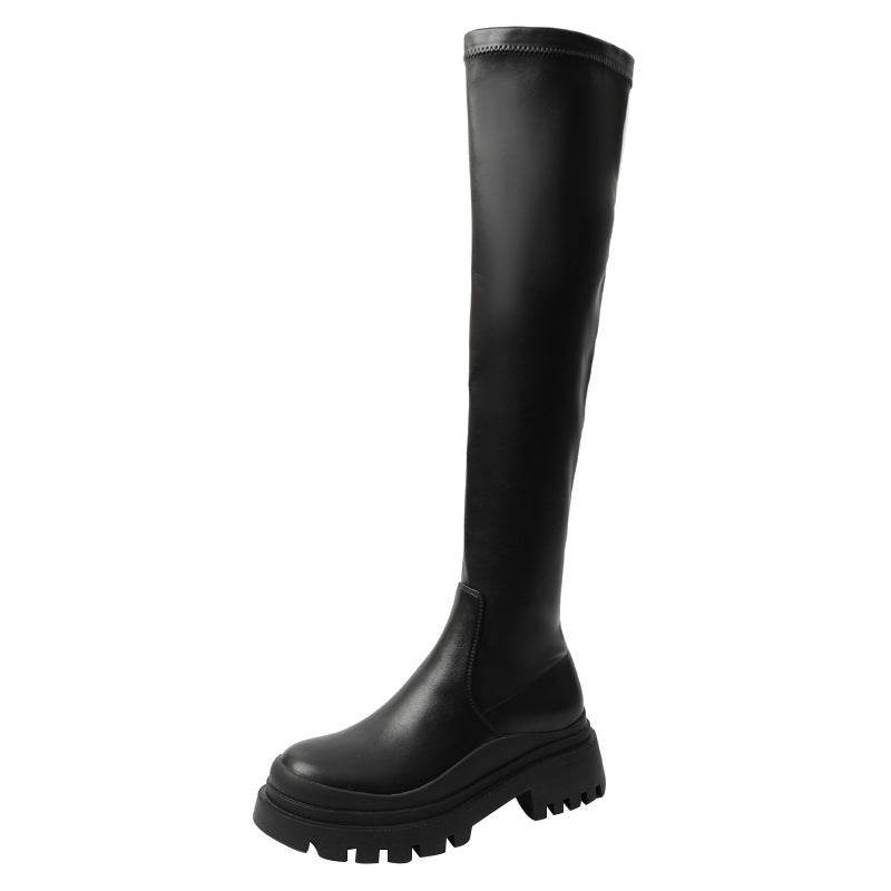 Fashionable Long Boots Slim Women Tall Knight All Match - Mubimart