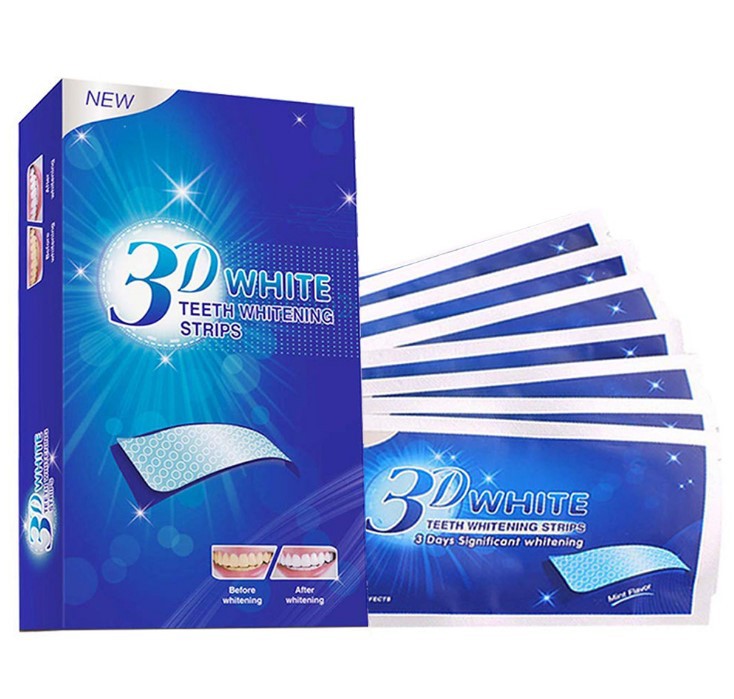 7 Pairs Of 14 WHITE Whitening Teeth Strips - Mubimart - Whitening strips 