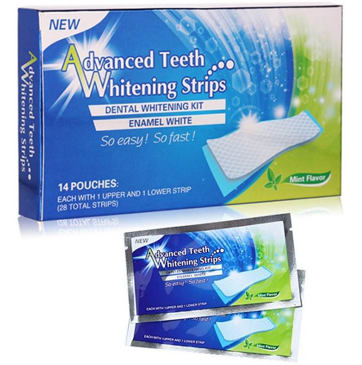 7 Pairs Of 14 WHITE Whitening Teeth Strips - Mubimart