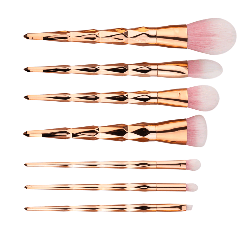 7 makeup brushes, makeup tools, diamond makeup brush foundation brush - Mubimart