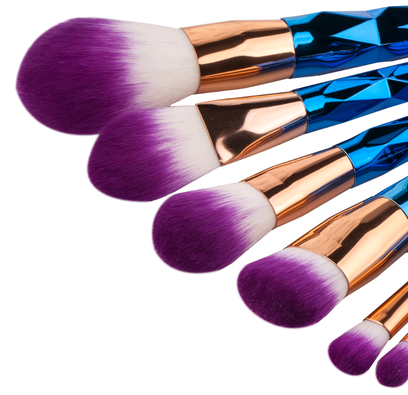 7 makeup brushes, makeup tools, diamond makeup brush foundation brush - Mubimart -  