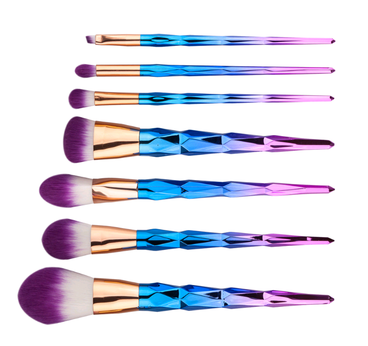 7 makeup brushes, makeup tools, diamond makeup brush foundation brush - Mubimart -  