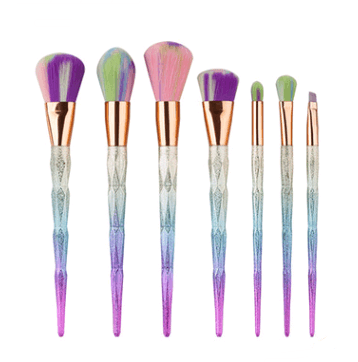 7 makeup brushes, makeup tools, diamond makeup brush foundation brush - Mubimart
