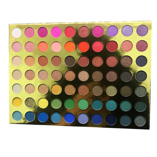 70 Color Eyeshadow Multicolor Eyeshadow Palette Matte Pearlescent Color - Mubimart