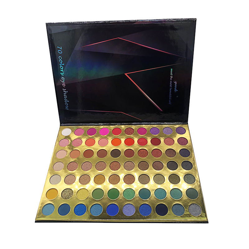 70 Color Eyeshadow Multicolor Eyeshadow Palette Matte Pearlescent Color - Mubimart -  