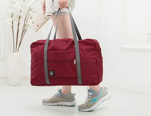 Travel bag large-capacity folding storage bag duffel trunk luggage - Mubimart