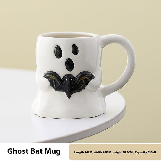 Cute Ghost Pumpkin Mug Halloween Ceramic Cup