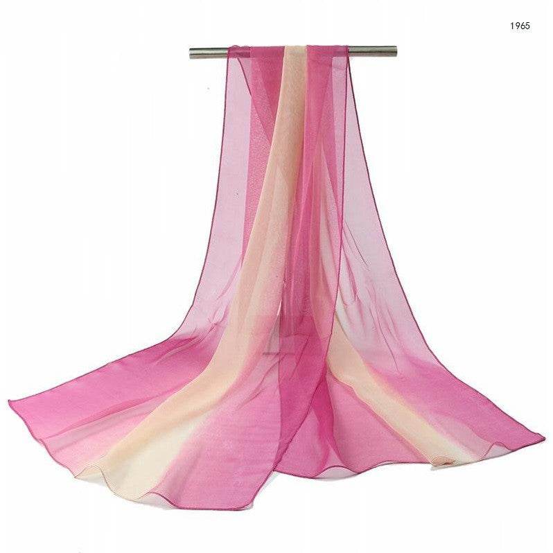 Gradient silk shawl - Mubimart