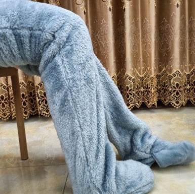 Over Knee High Fuzzy Long Socks Winter Warm Cold Leg Knee Joint Cold-proof Stockings Home Floor Sleeping Socks - Mubimart