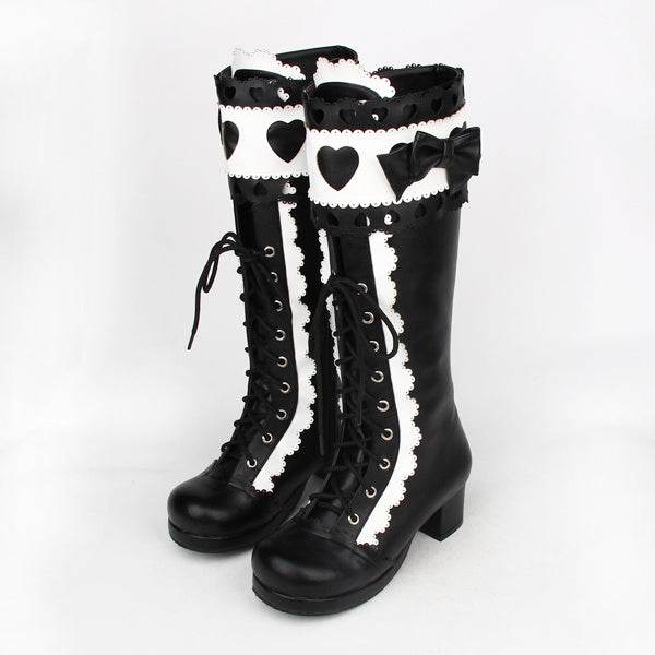 Tall Lolita Princess Boots - Mubimart