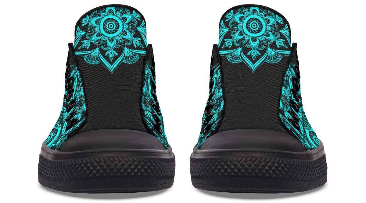 Colorful Gradient Skull High-Top Espadrilles - Mubimart
