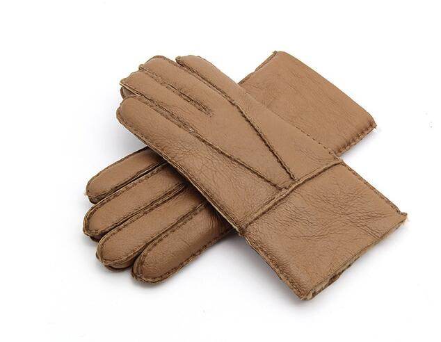 Men's Gloves Sheepskin Fur Gloves - Mubimart